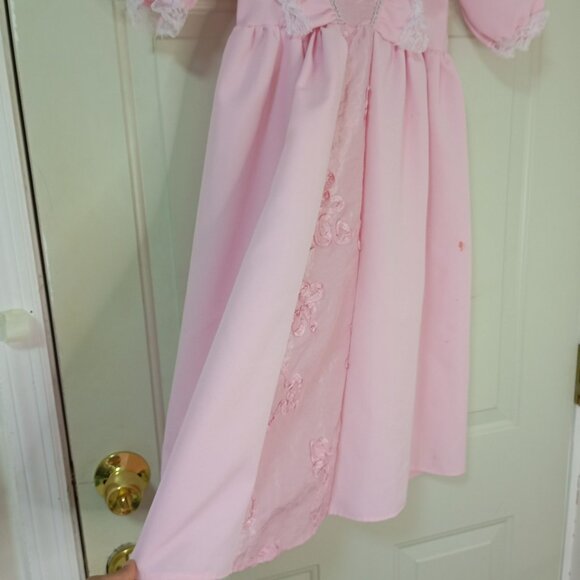 Le Panache Blanc Pink Lace Vintage Dress Costume for Girls Size 5 - Picture 5 of 10